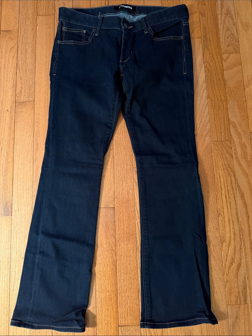 Women's Barely Boot Dark Blue Jeans 6S